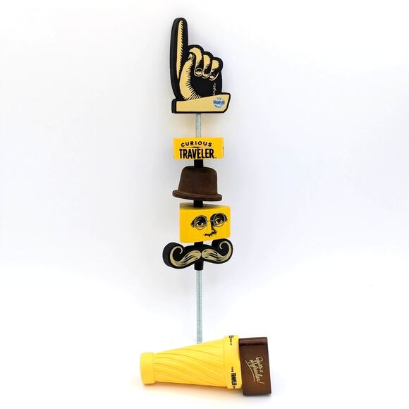 The Traveler Beer Co Curious Traveler Lemon Shandy Draft Beer Tap Handle Stacked - Picture 1 of 12